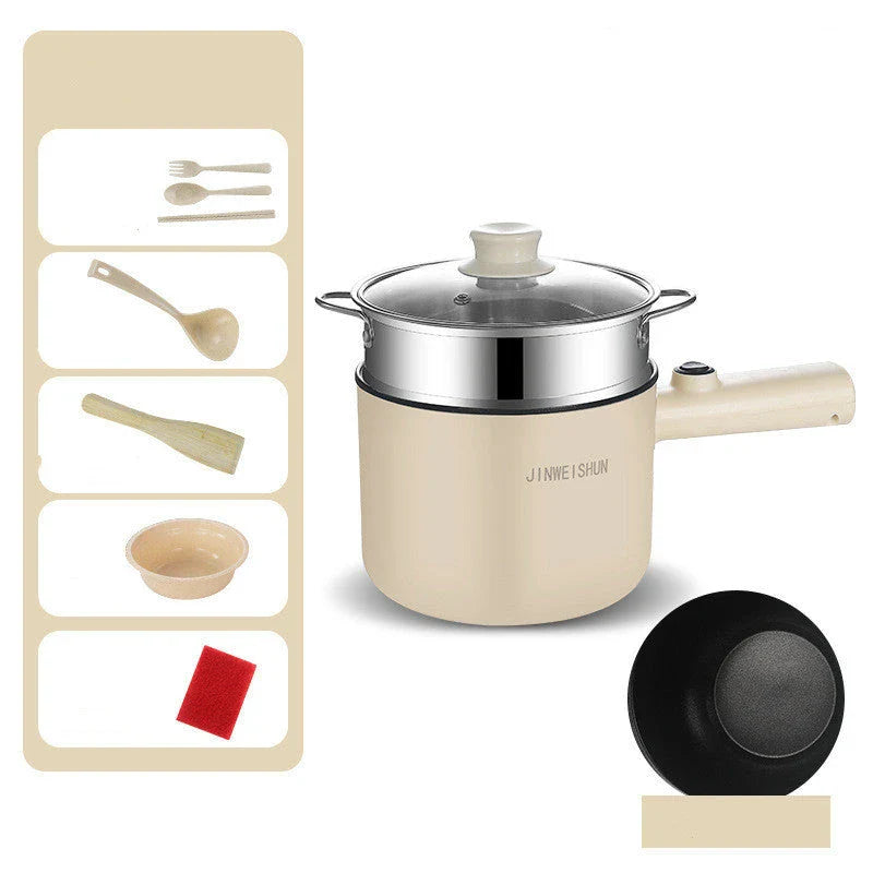 Versatile Electric Hot Pot with Stainless Steel Construction and Nonstick Interior