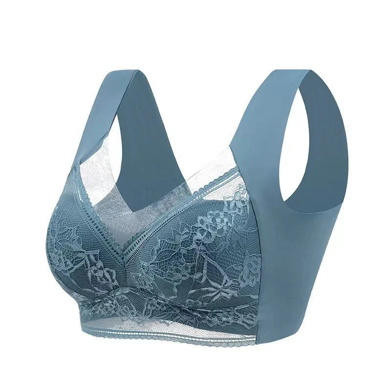 Ladies' Summer Ice Silk Seamless Bras in various colors and sizes