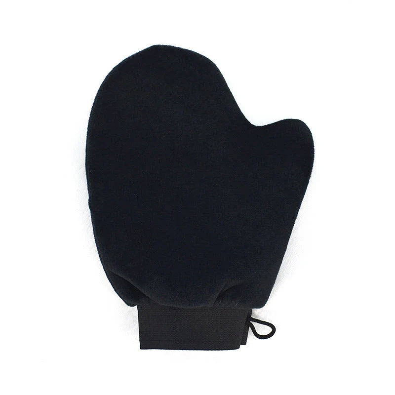 Premium self-tanning applicator kit with exfoliating glove, tanning mitt, and back applicator for a flawless, streak-free tan