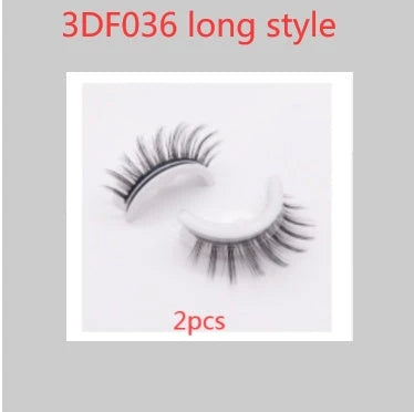 Glamorous 3D mink-inspired false eyelashes in various styles and packaging