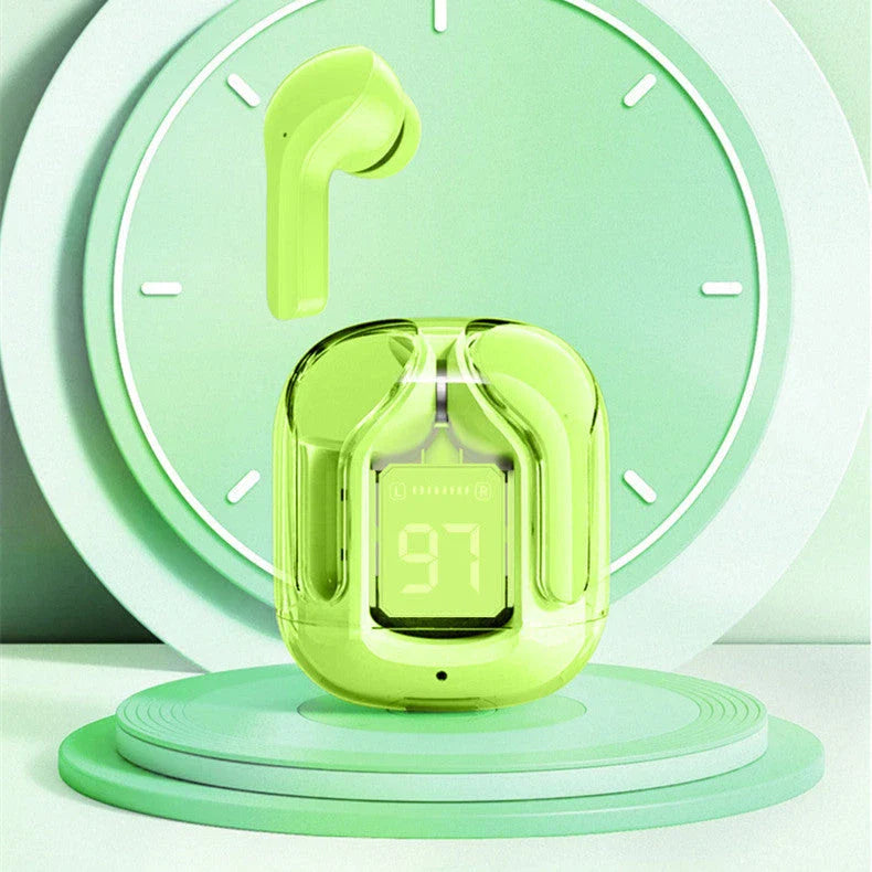 Wireless Bluetooth Earbuds with Digital Display, Noise Reduction, and Long Battery Life