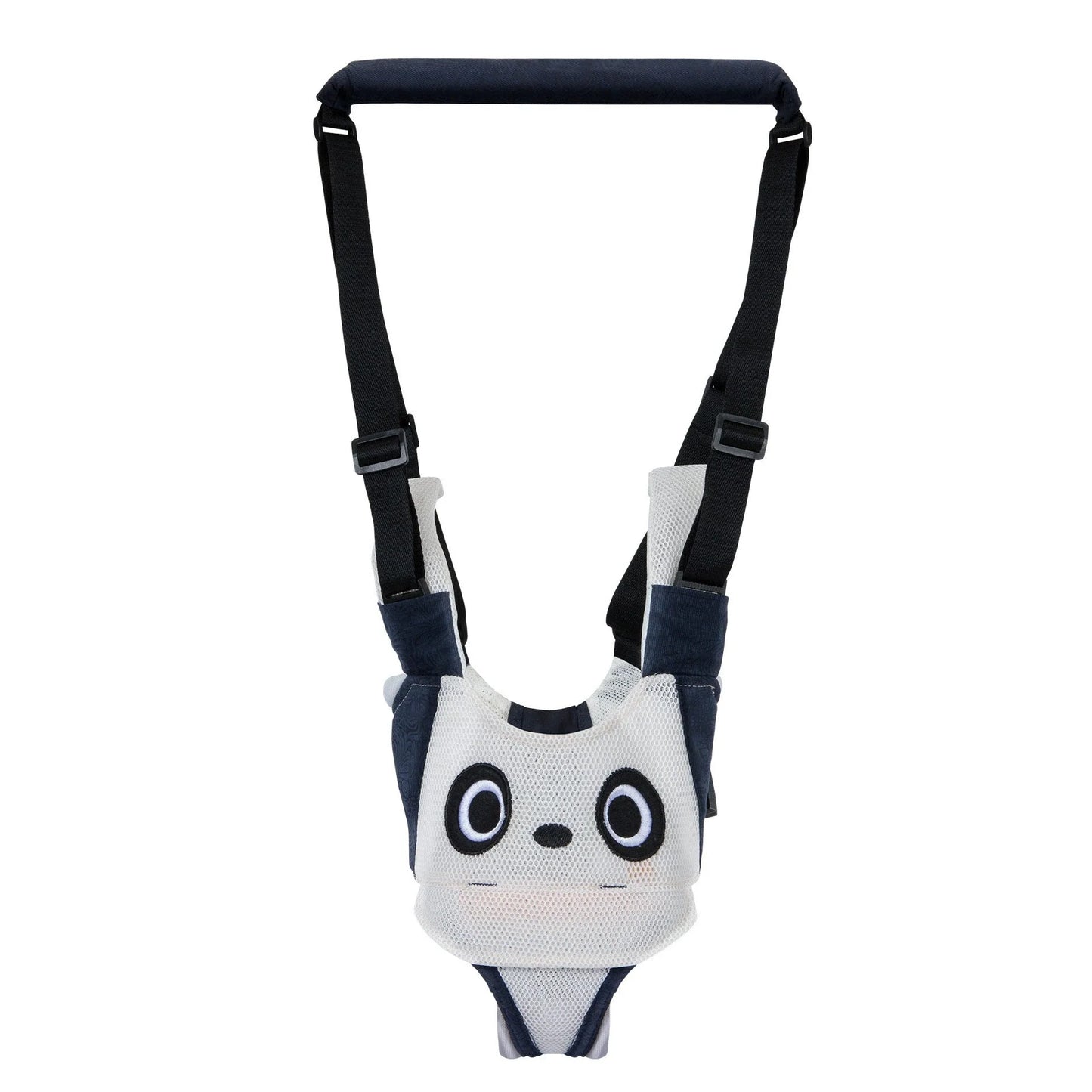 Hands-free baby walking assistant with adjustable lift and pull features for supporting your little one's first steps