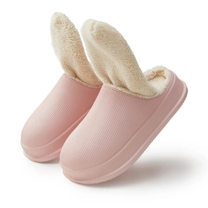 EVA plus size couple waterproof non-slip warm home slippers in various colours