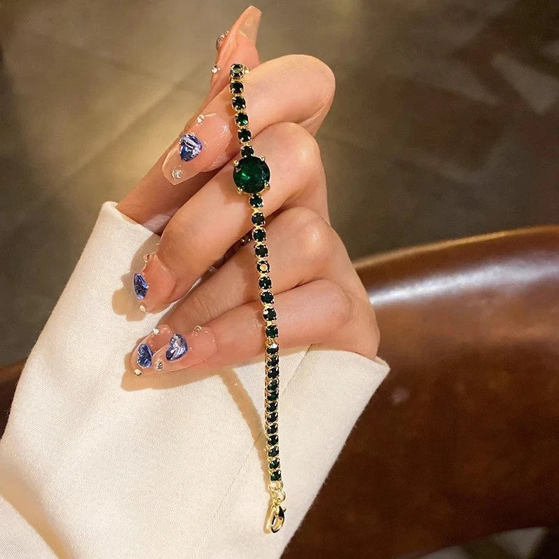 Elegant Zircon Geometric Bracelet for Women in various colours