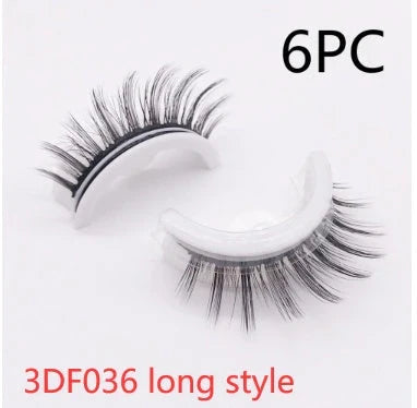 Glamorous 3D mink-inspired false eyelashes in various styles and packaging