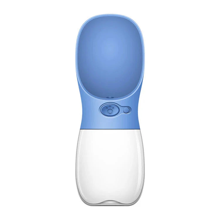 Durable, leak-proof pet water bottle with one-touch button for easy, mess-free hydration on the go