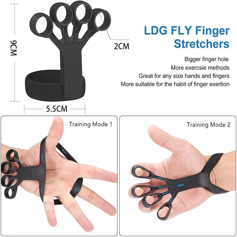 Premium silicone finger strengthening device for arthritis relief and hand grip training