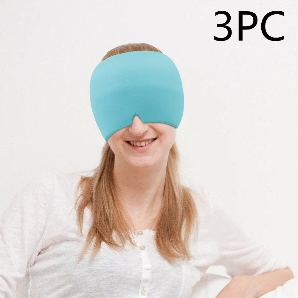 Soothing Ice Eye Mask for Headache Relief - Cooling Therapy for Relaxation