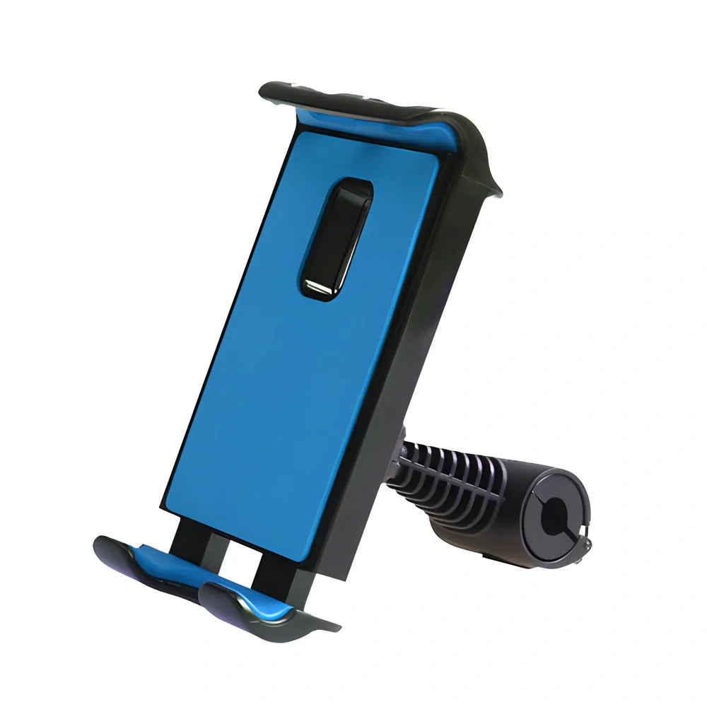 Adjustable 360-degree rotating car headrest mount for tablets, smartphones, and Nintendo Switch devices