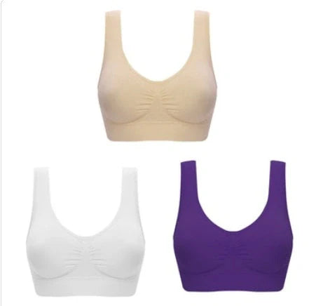 Comfortable women's yoga sports bra top for workouts and fitness activities