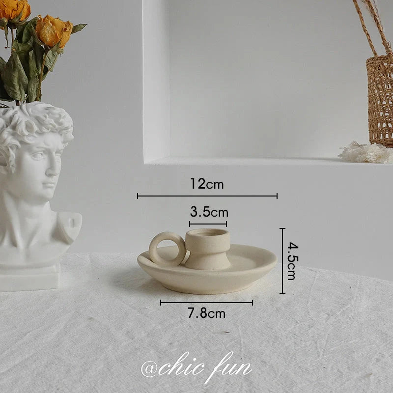 Elegant Nordic Ceramic Vase with matte, textured finish for displaying dried flowers or as a standalone home decor accent
