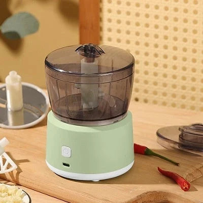 Versatile Electric Mini Food Chopper for Quick Meal Preparation with Powerful Motor, Anti-Slip Design, and Transparent Cup