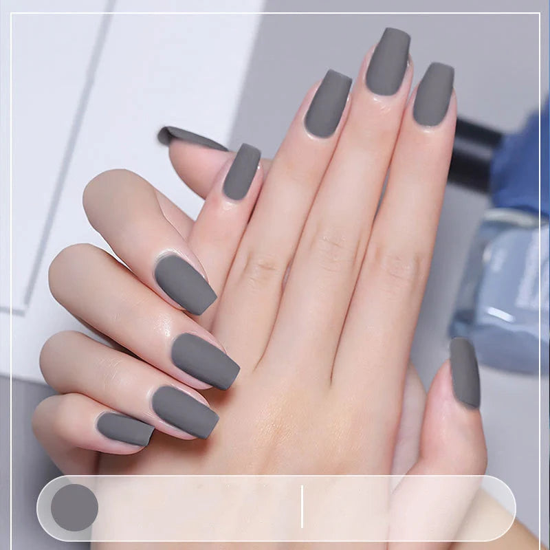 Premium matte nail polish in a variety of chic colours for a flawless finish