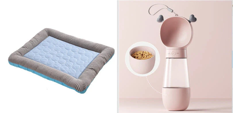 Cooling Pet Bed - Relieve Summer Heat for Dogs & Cats with High-Tech Cooling Cloth