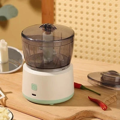 Versatile Electric Mini Food Chopper for Quick Meal Preparation with Powerful Motor, Anti-Slip Design, and Transparent Cup
