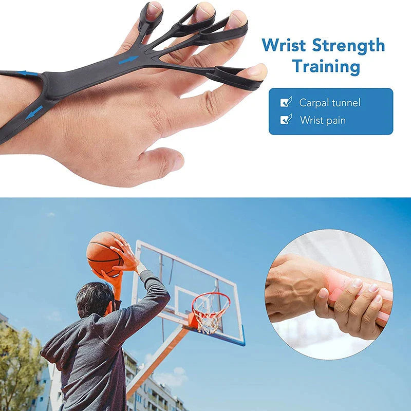 Premium silicone finger strengthening device for arthritis relief and hand grip training
