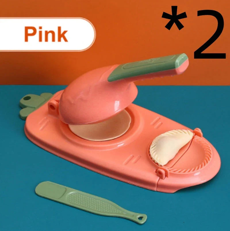 Ergonomic dumpling press tool made of food-grade plastic for easy and convenient homemade dumplings