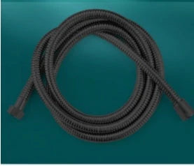 Premium 5-speed pressurized shower head with large water output, ABS construction, and modern minimalist design