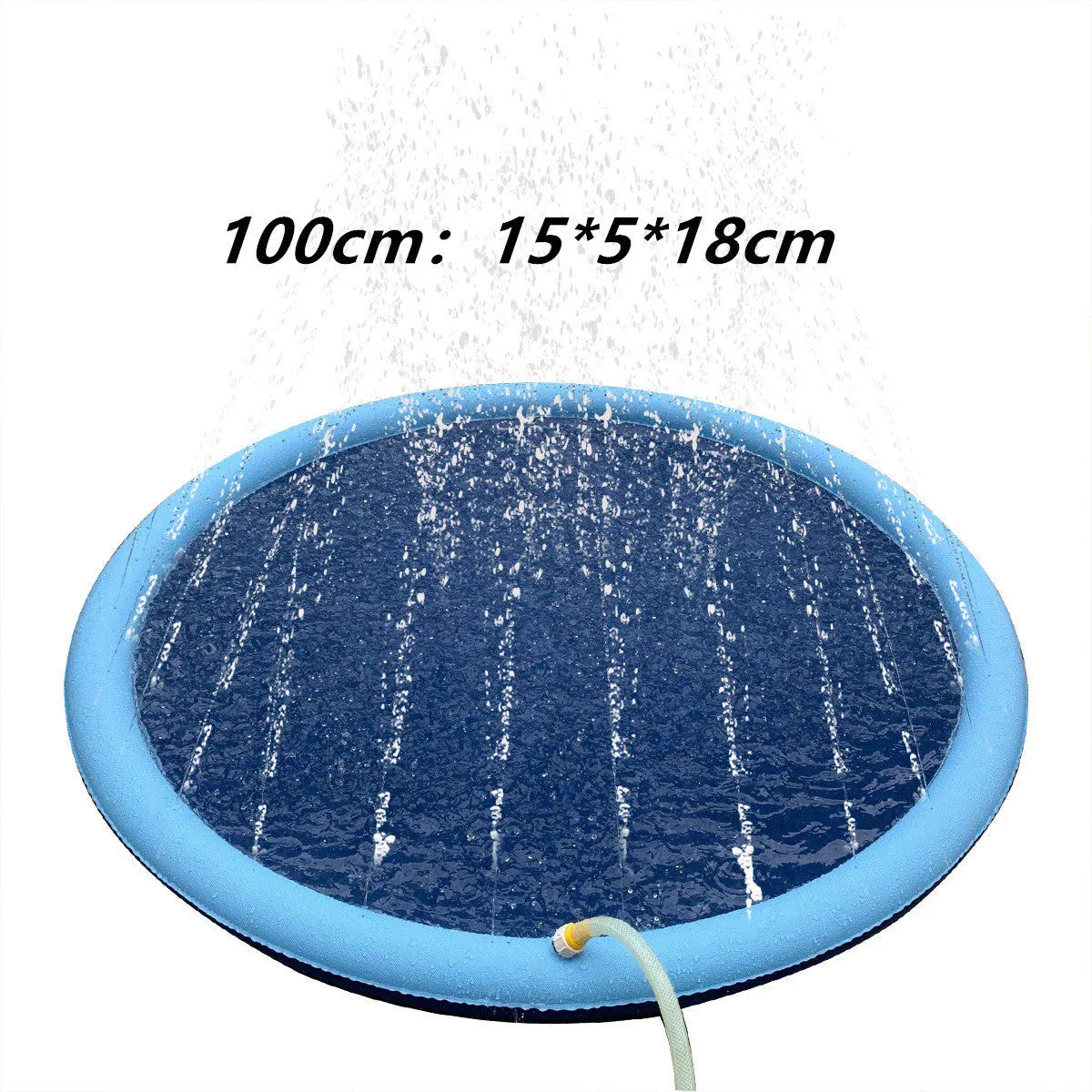 Splash Pad for Kids and Pets: Backyard Water Fun, Non-Slip, Meets Safety Standards, Versatile and Portable Design
