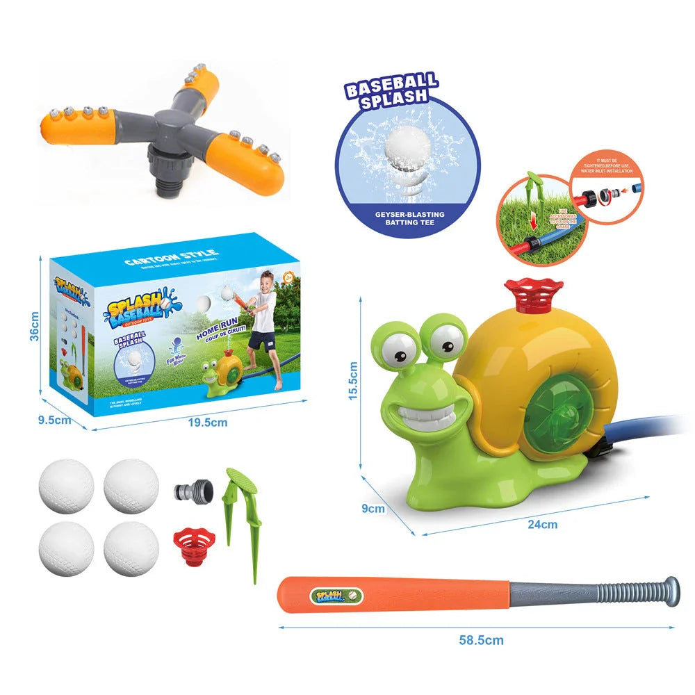 Playful backyard water sprinkler with adorable cactus design, perfect for summer fun and outdoor entertainment
