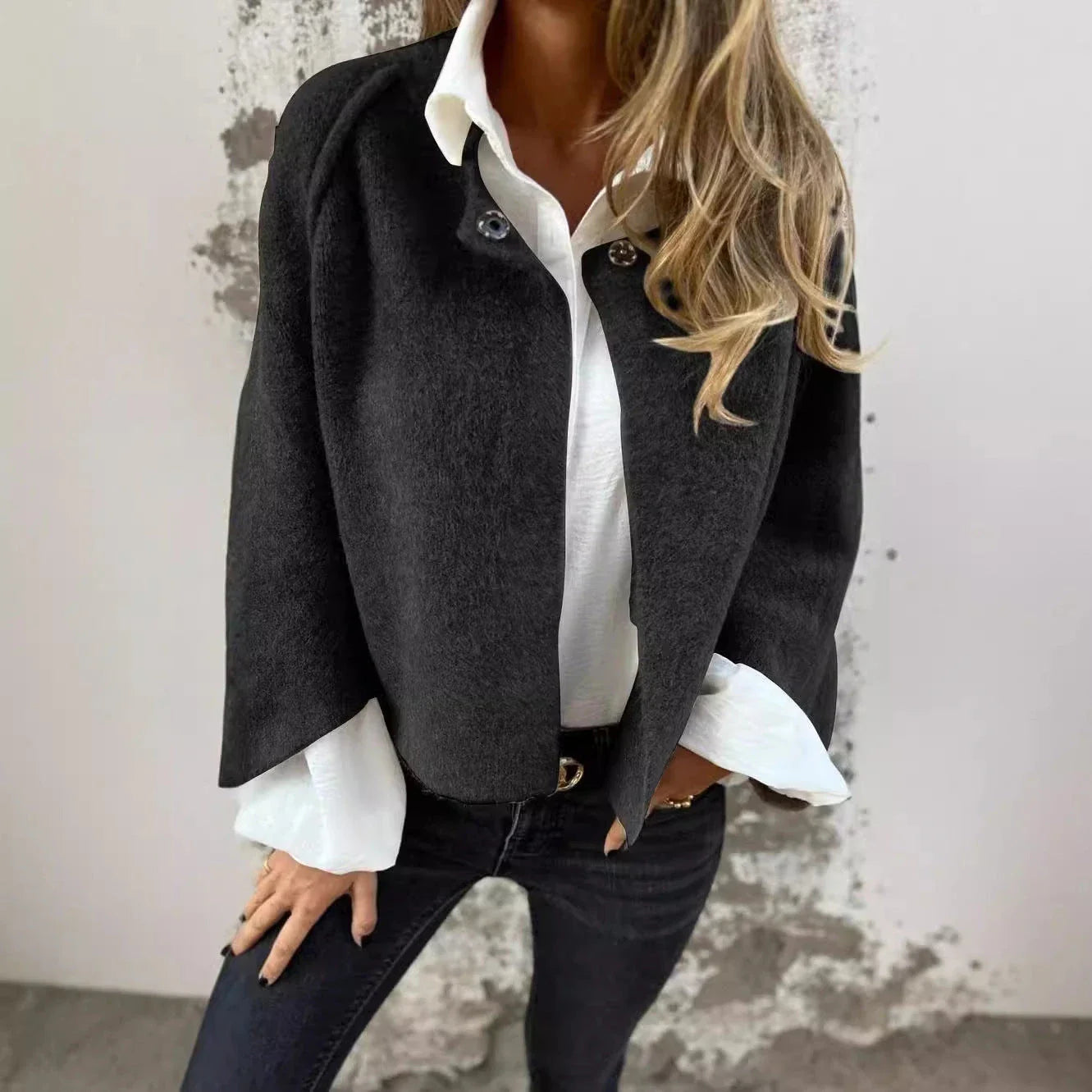 Premium batwing sleeve cardigan in a range of autumnal colours
