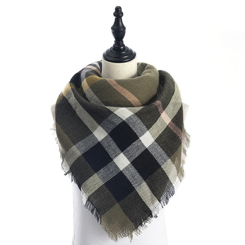 Luxury plus-sized double-sided cashmere-like scarf shawl in various colours