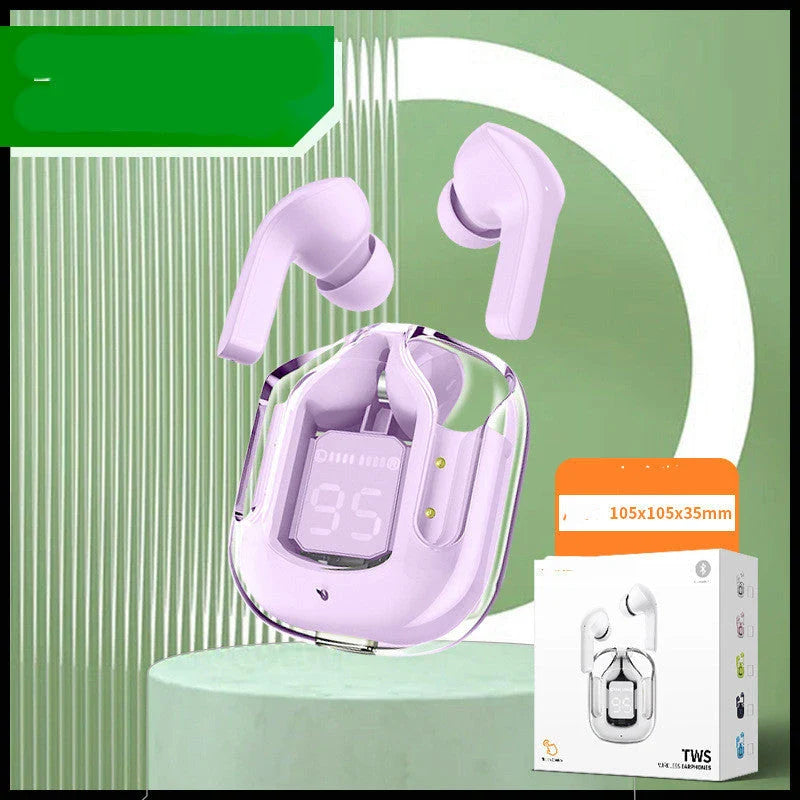 Wireless Bluetooth Earbuds with Digital Display, Noise Reduction, and Long Battery Life