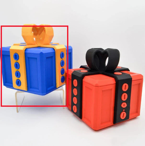 A unique 3D gift box with intricate details and a playful design, perfect for adding a touch of humor and personality to your gift-giving.