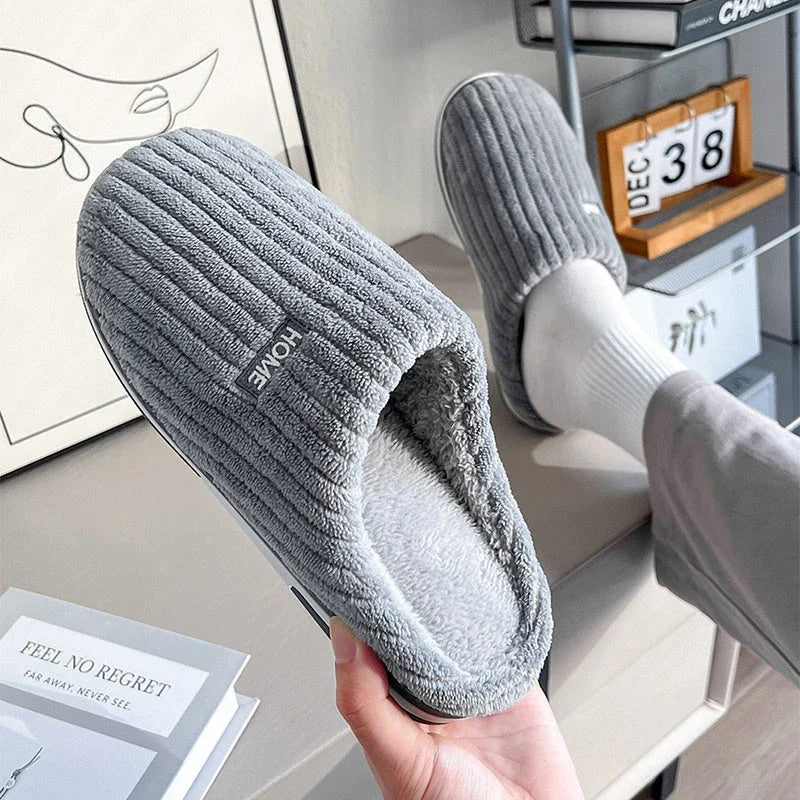 Cozy cotton slippers in various vibrant colors for comfortable indoor wear