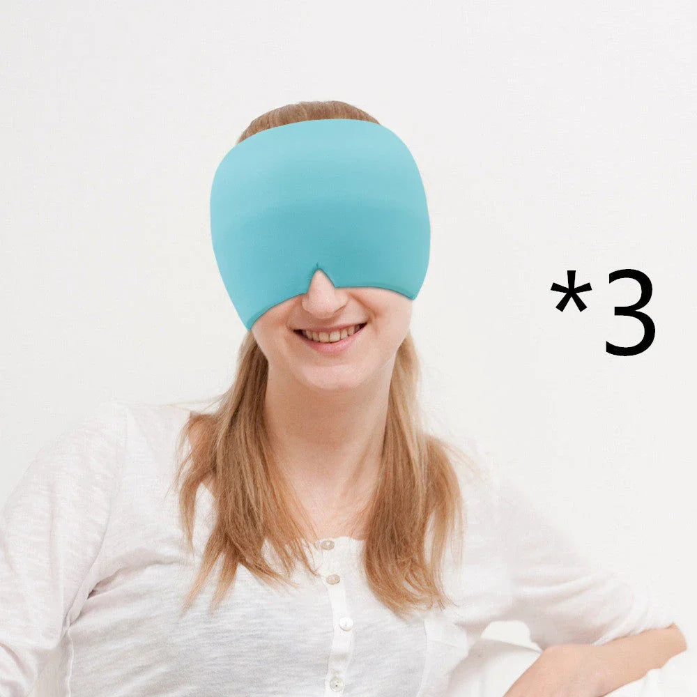 Soothing Ice Eye Mask for Headache Relief - Cooling Therapy for Relaxation