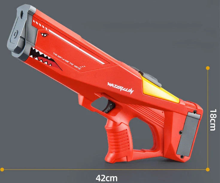 Powerful Shark-Inspired Water Blaster with High-Pressure Water Stream, Durable ABS Plastic Construction, and Innovative Design for Outdoor Fun