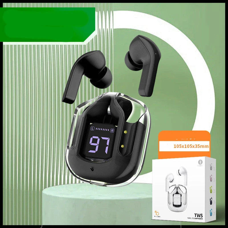 Wireless Bluetooth Earbuds with Digital Display, Noise Reduction, and Long Battery Life