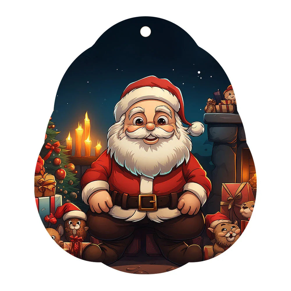 Christmas car ornament pendant in various festive designs and styles