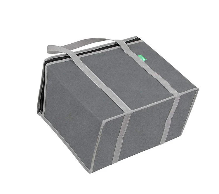 Insulated lunch cooler bag made of durable non-woven fabric and aluminum foil, ideal for work, beach, and picnics