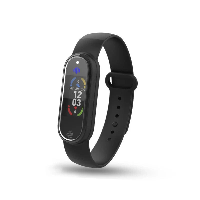 Portable ultrasonic mosquito repellent bracelet in black and white colors, featuring sleek design and USB charging capabilities.