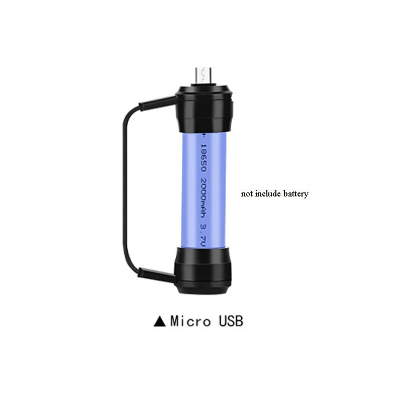 Mini keychain emergency phone charger with 18650 lithium battery