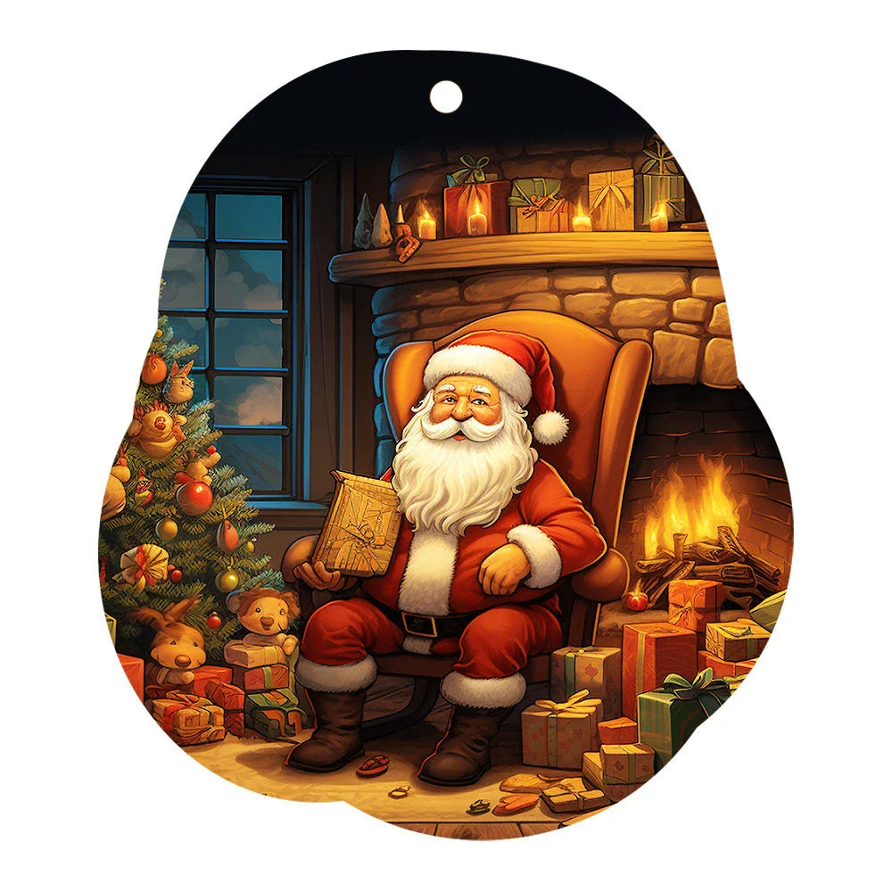 Christmas car ornament pendant in various festive designs and styles
