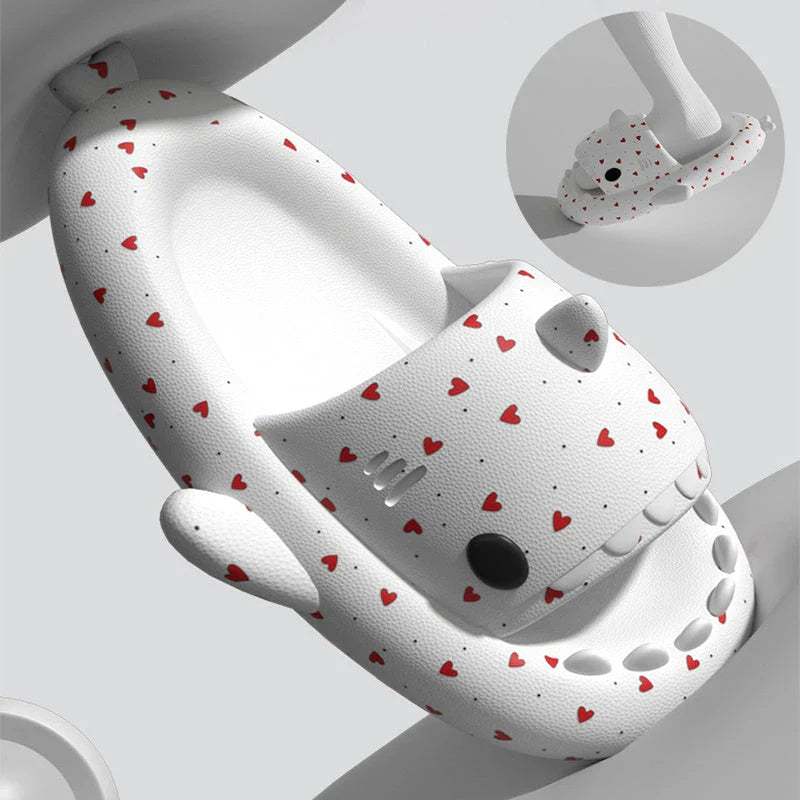 Stylish and comfortable shark-themed slippers in a variety of vibrant colors for women and men