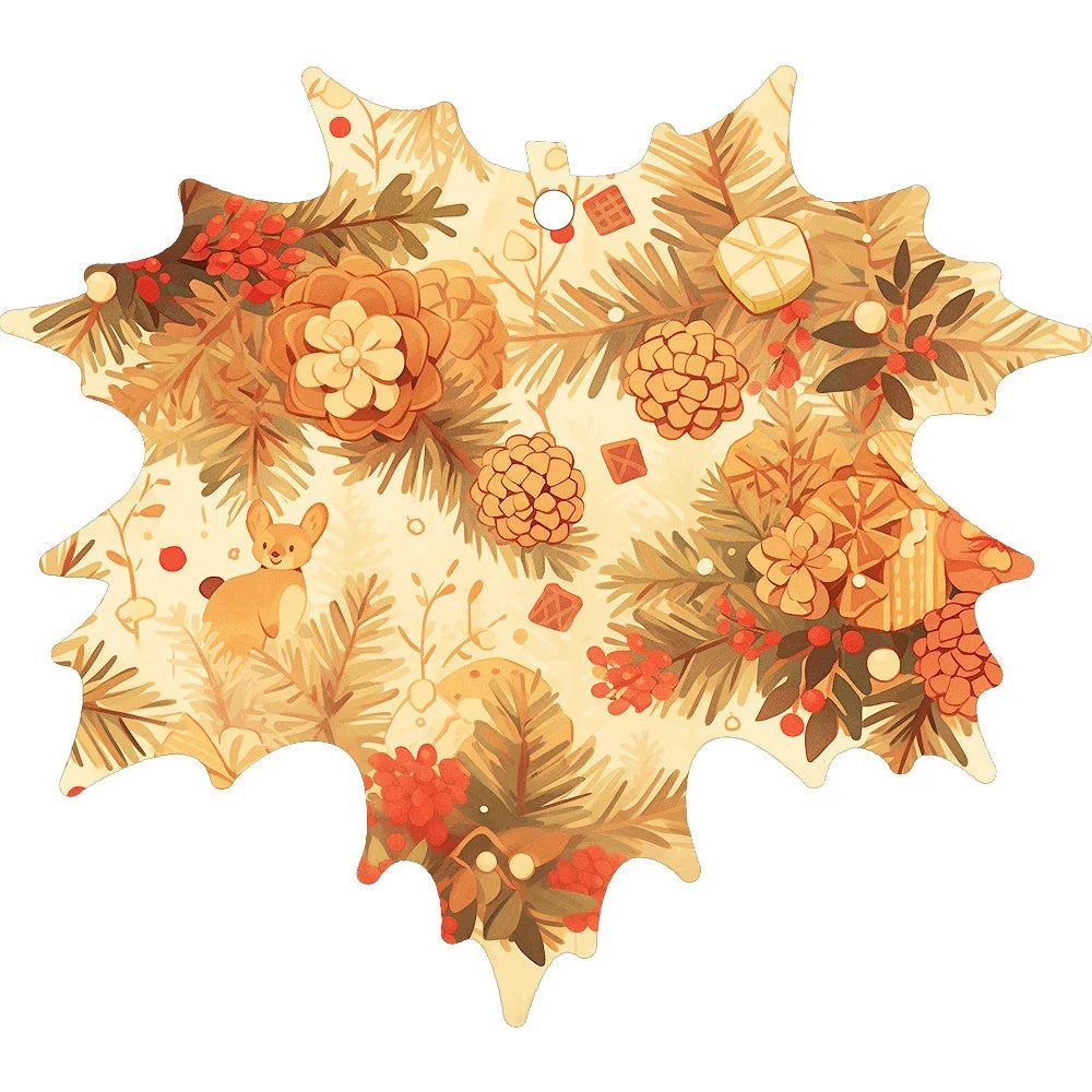 Christmas car ornament pendant in various festive designs and styles