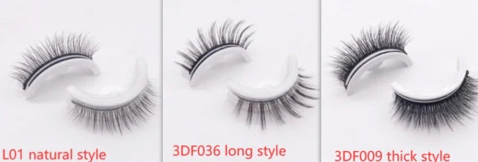 Glamorous 3D mink-inspired false eyelashes in various styles and packaging