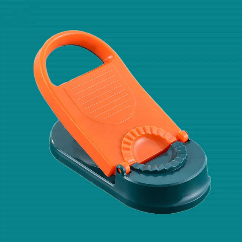 Ergonomic dumpling press tool made of food-grade plastic for easy and convenient homemade dumplings