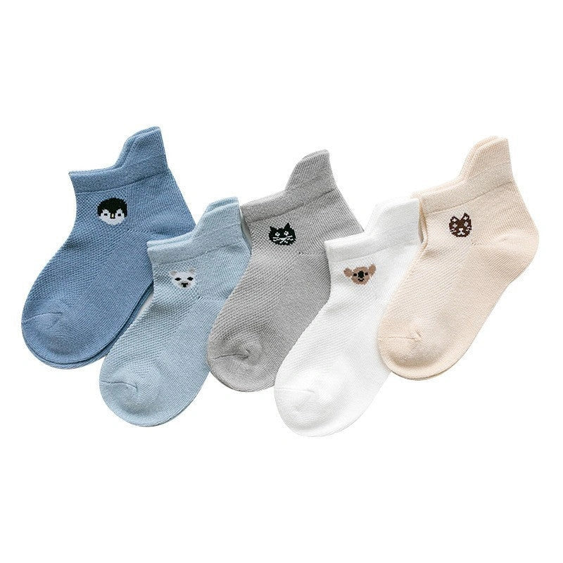 Cotton breathable baby socks in various colours and sizes