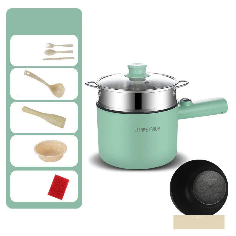 Versatile Electric Hot Pot with Stainless Steel Construction and Nonstick Interior