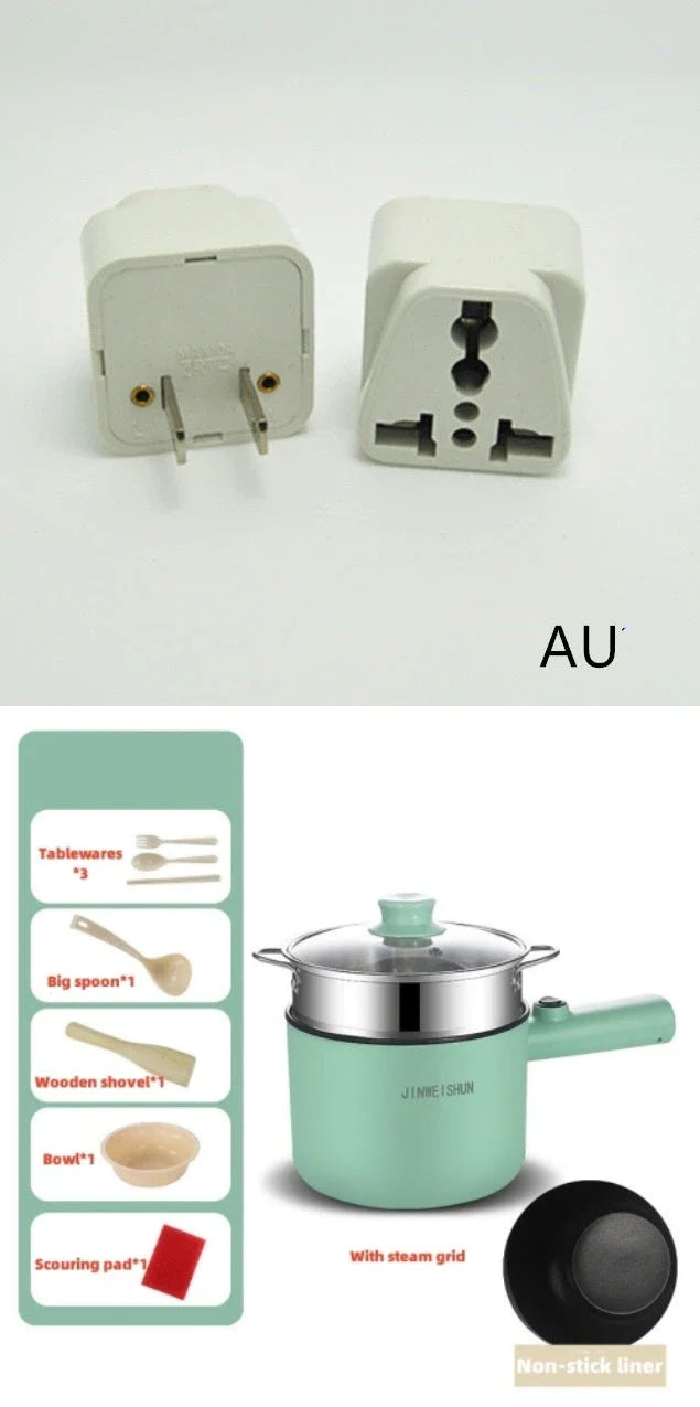 Versatile Electric Hot Pot with Stainless Steel Construction and Nonstick Interior