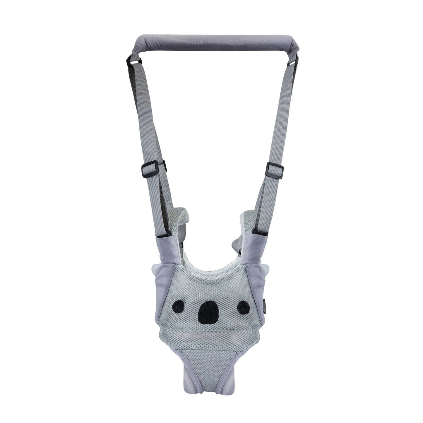 Hands-free baby walking assistant with adjustable lift and pull features for supporting your little one's first steps