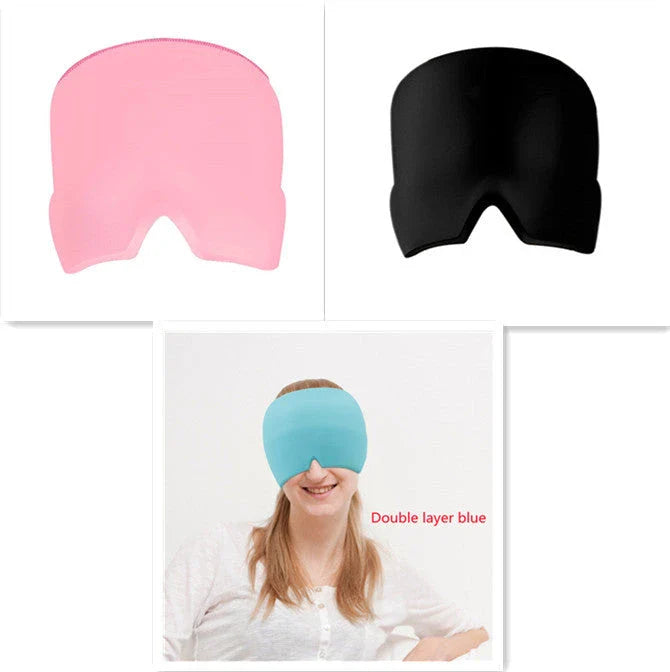Soothing Ice Eye Mask for Headache Relief - Cooling Therapy for Relaxation