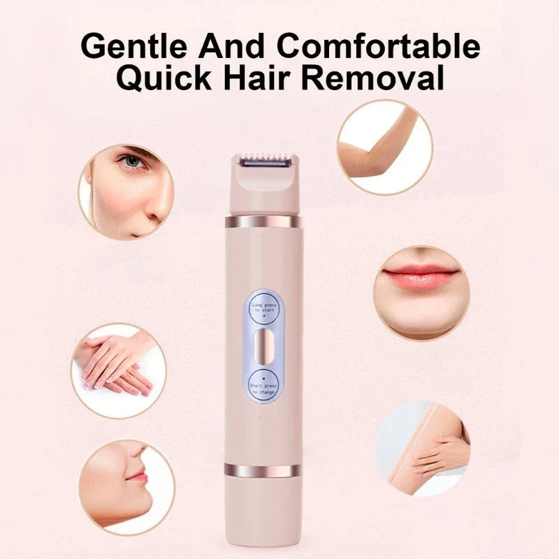 Homeenjoy Dual-Head Electric Shaver for Painless Women's Bikini Hair Removal