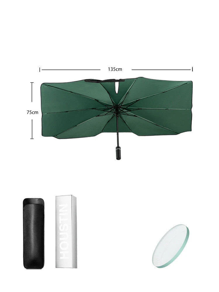 Versatile car sun shade with foldable design and powerful UV protection for windshield