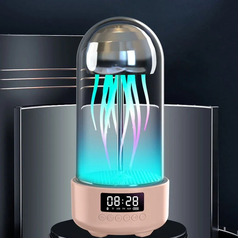 Multifunction Jellyfish Lamp with Bluetooth Speaker - Color-changing Ambient Light and Wireless Audio Device for Home Decor