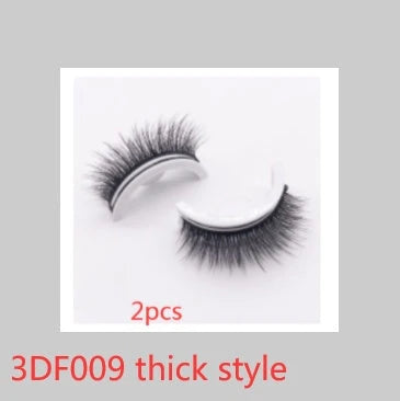 Glamorous 3D mink-inspired false eyelashes in various styles and packaging